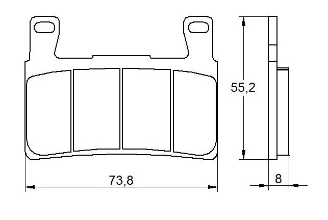 Pastiglie freno per Honda marca Accossato codice AGPA105