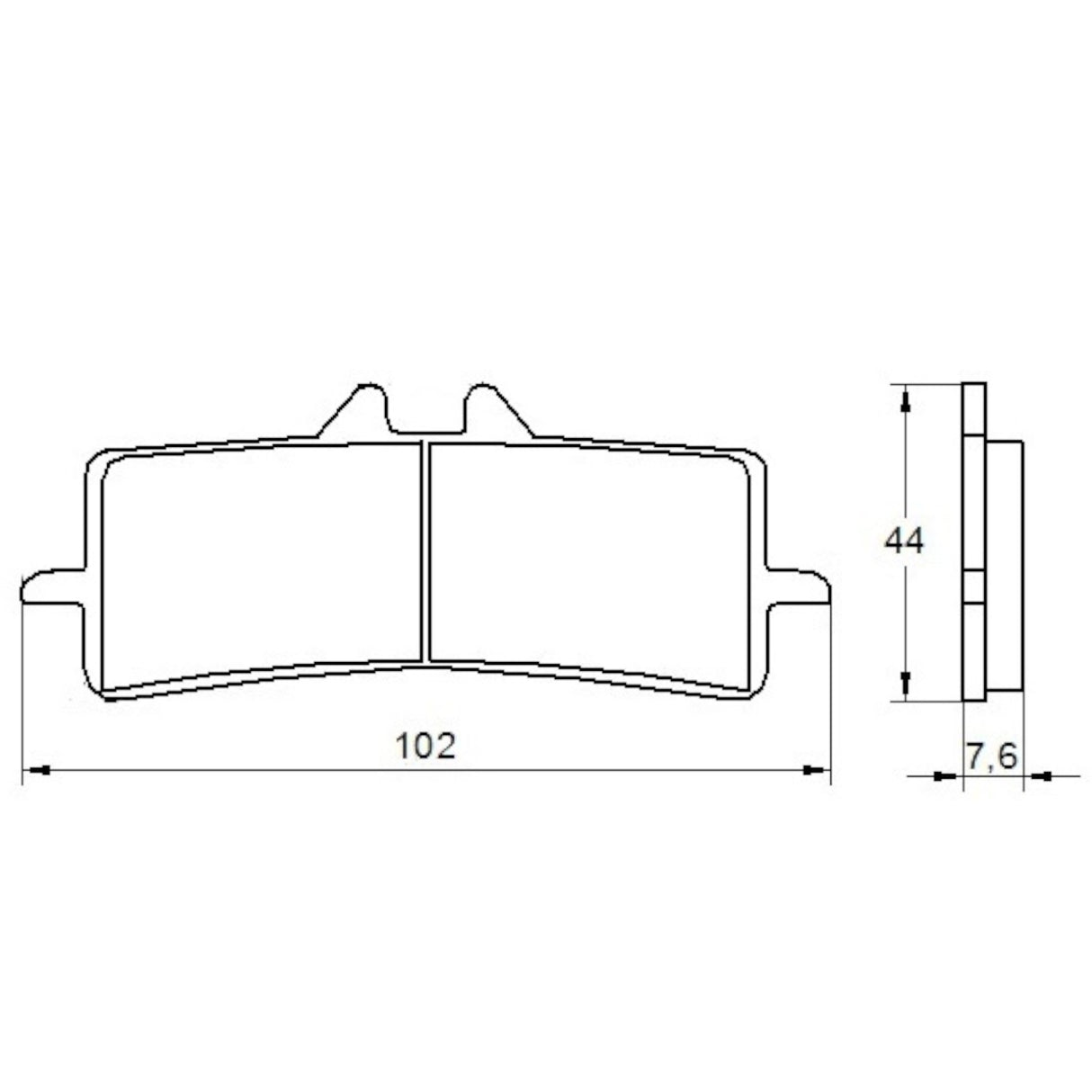 Pastiglie freno per Aprilia, Benelli, Ducati, Honda, Kawasaki, KTM, Suzuki marca Accossato codice AGPA106