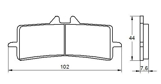 Pastiglie freno per Aprilia, Benelli, Ducati, Honda, Kawasaki, KTM, Suzuki marca Accossato codice AGPA106