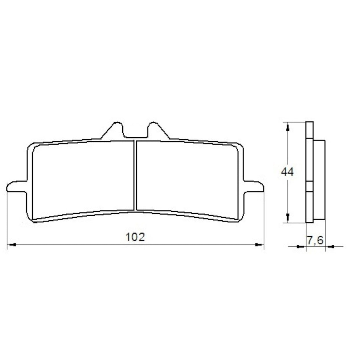Pastiglie freno per Aprilia, Benelli, Ducati, Honda, Kawasaki, KTM, Suzuki marca Accossato codice AGPA106