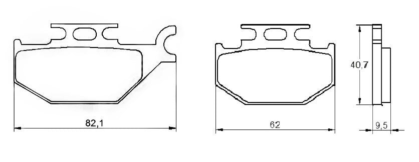 Pastiglie freno per Yamaha marca Accossato codice AGPA113