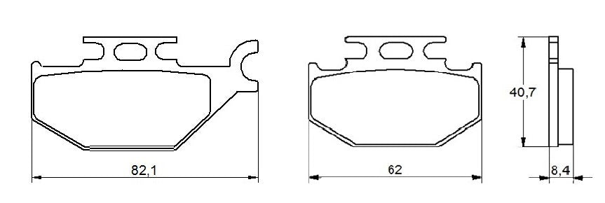 Pastiglie freno per Suzuki marca Accossato codice AGPA114