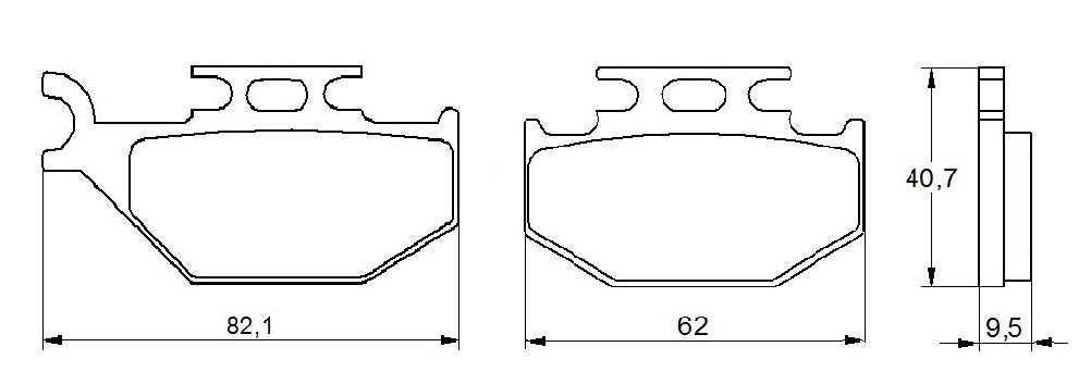 Pastiglie freno per Can-Am, Cannondale, John Deere marca Accossato codice AGPA115