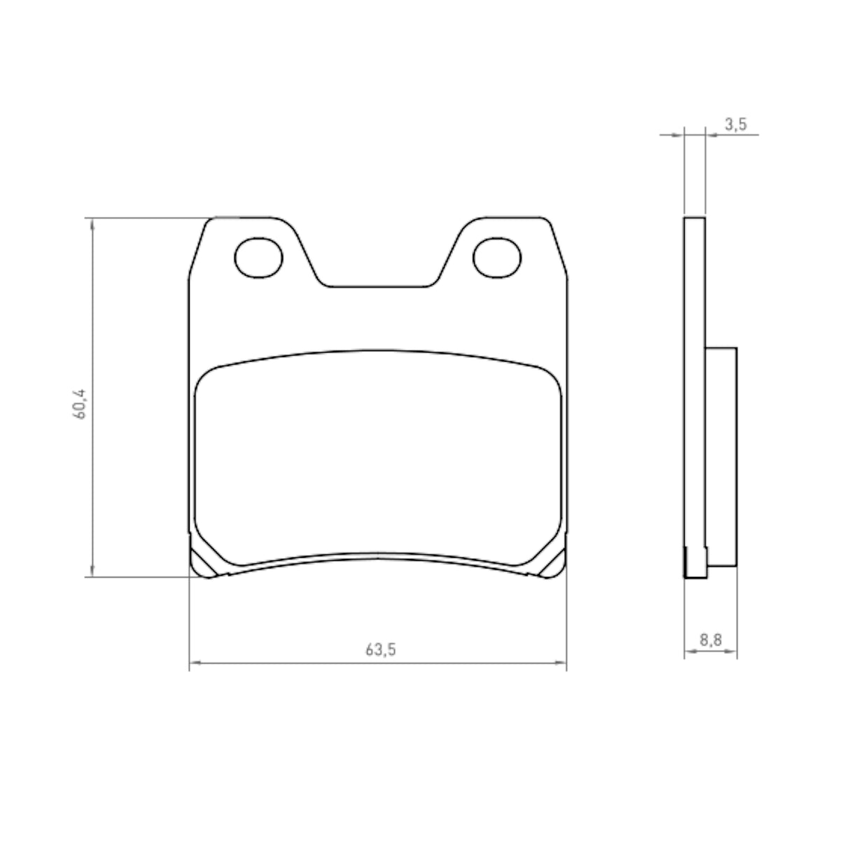 Pastiglie freno per Yamaha marca Accossato codice AGPA117