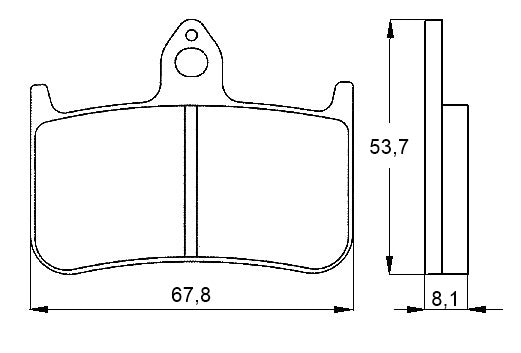Pastiglie freno per Honda marca Accossato codice AGPA122