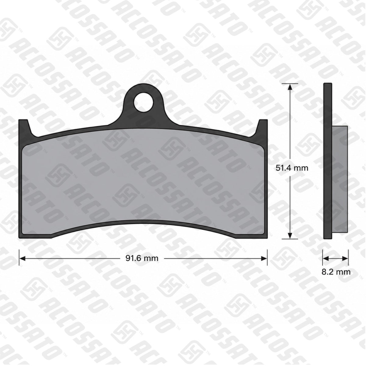 Pastiglie freno per Honda, Kawasaki marca Accossato codice AGPA124