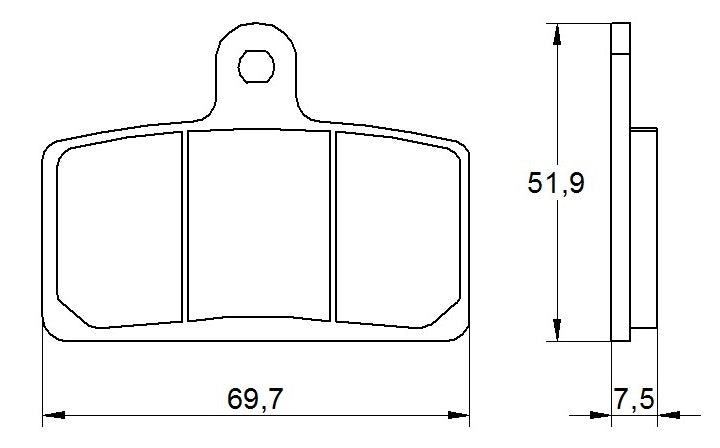 Pastiglie freno per Aprilia marca Accossato codice AGPA142