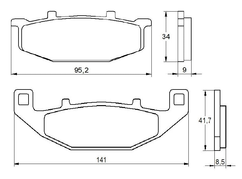 Pastiglie freno per Kawasaki, Suzuki marca Accossato codice AGPA153