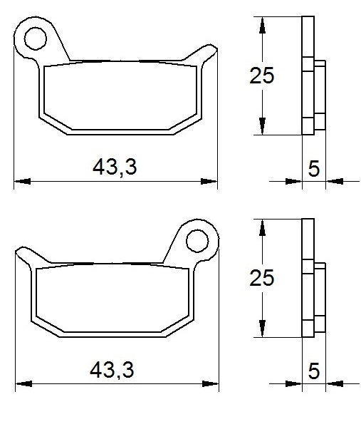 Pastiglie freno per KTM marca Accossato codice AGPA159