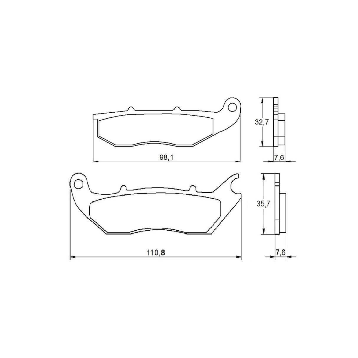 Pastiglie freno per Honda marca Accossato codice AGPA160
