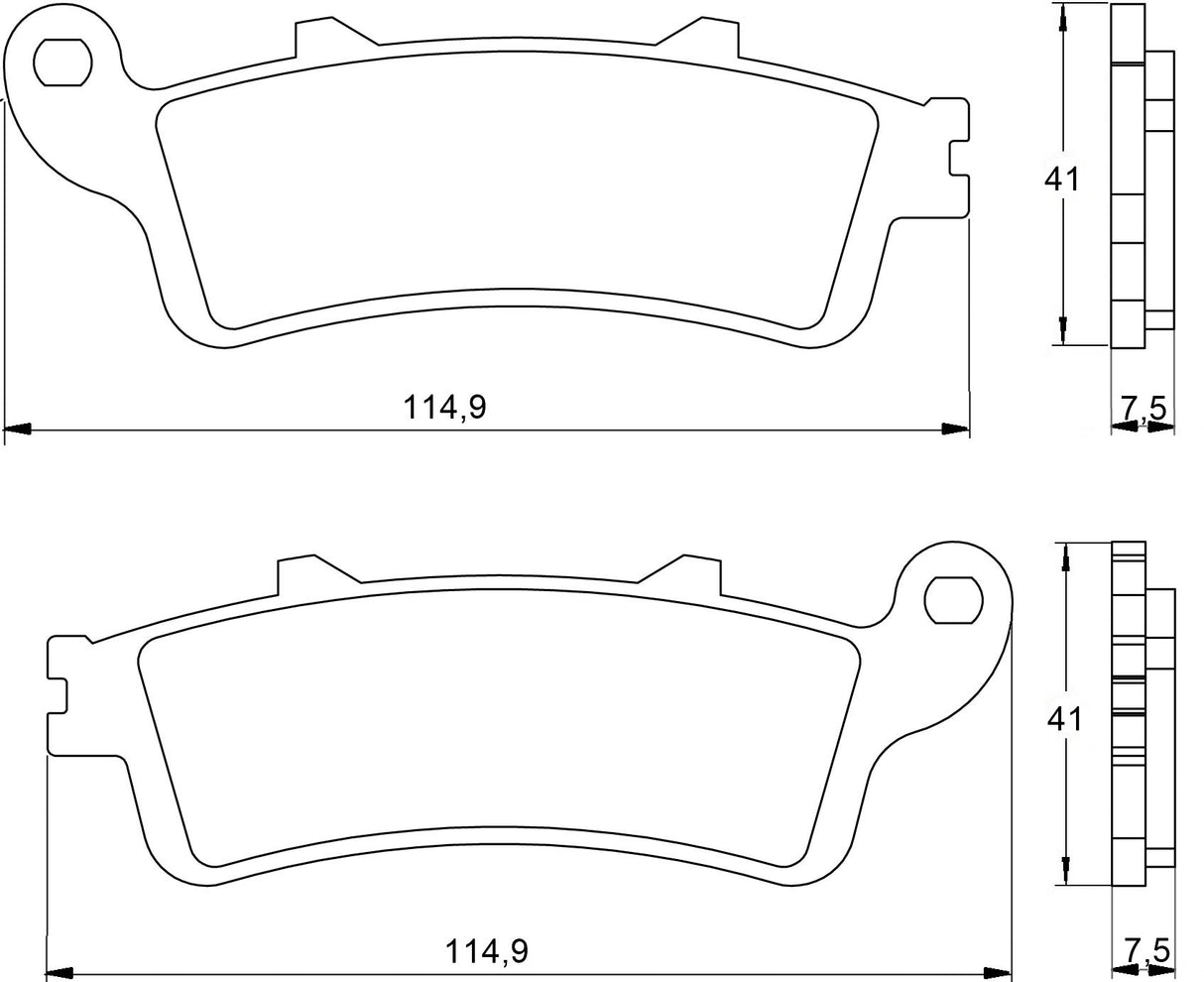Pastiglie freno per Benelli marca Accossato codice AGPA16