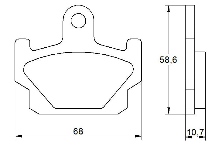 Pastiglie freno per Yamaha marca Accossato codice AGPA176