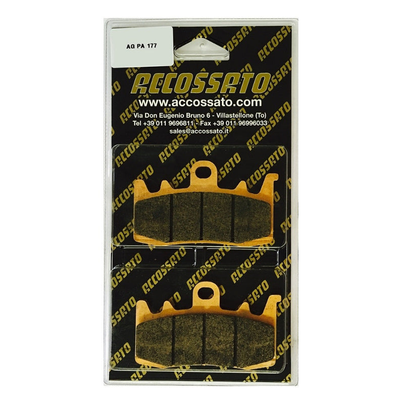 Pastiglie freno per Aprilia, Benelli, Ducati, Harley Davidson, Kawasaki marca Accossato codice AGPA177