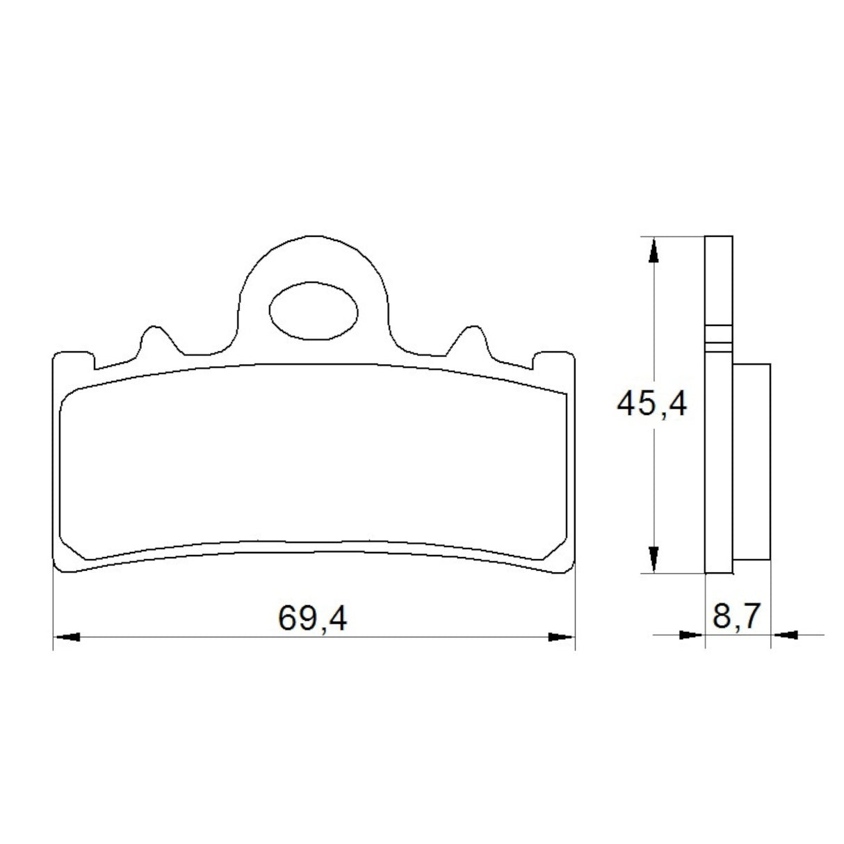 Pastiglie freno per KTM marca Accossato codice AGPA184