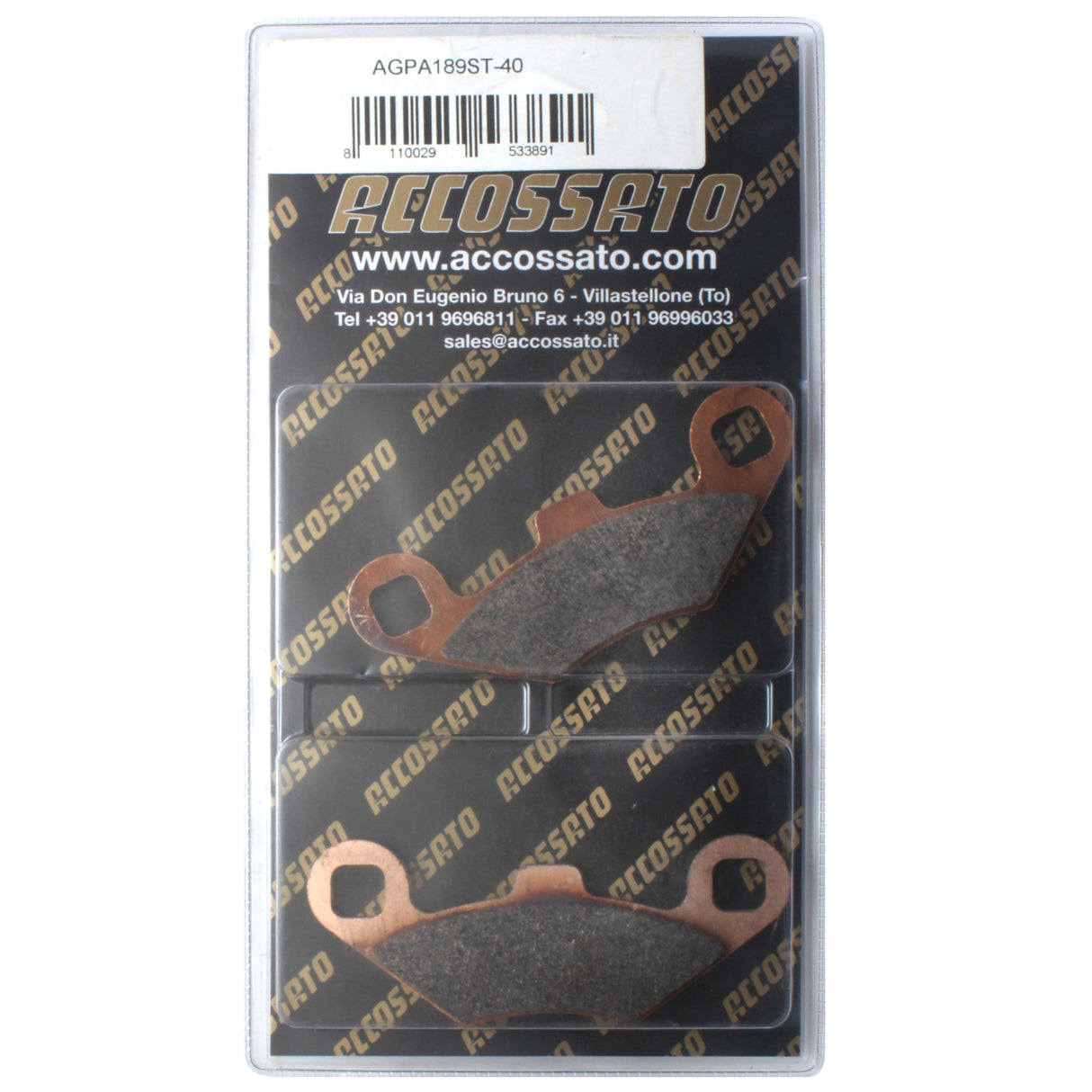 Pastiglie freno per Polaris marca Accossato codice AGPA189