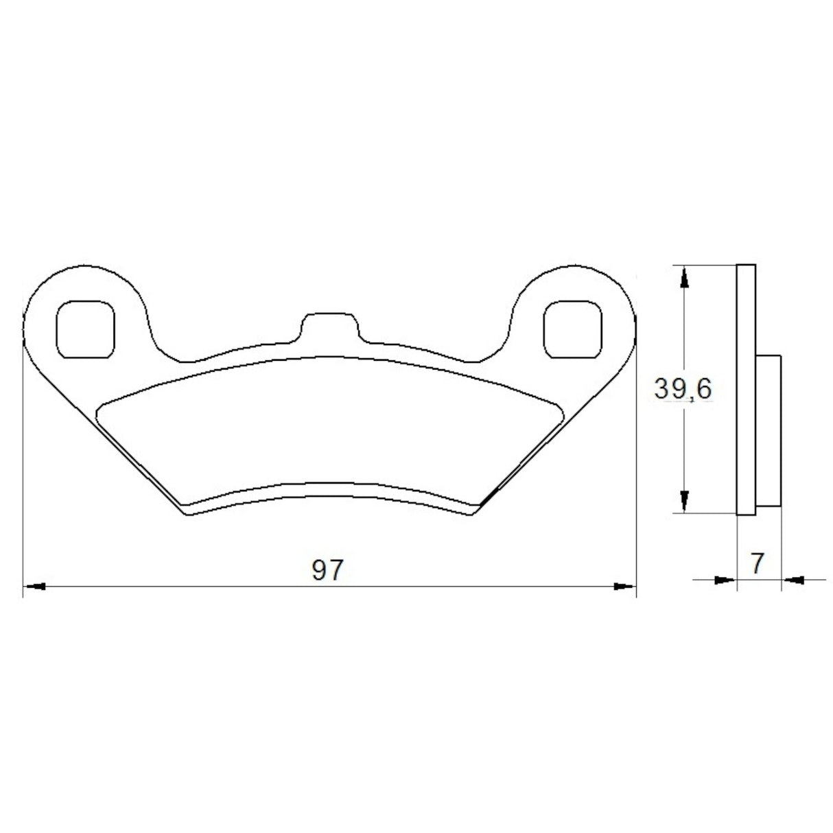 Pastiglie freno per Polaris marca Accossato codice AGPA189