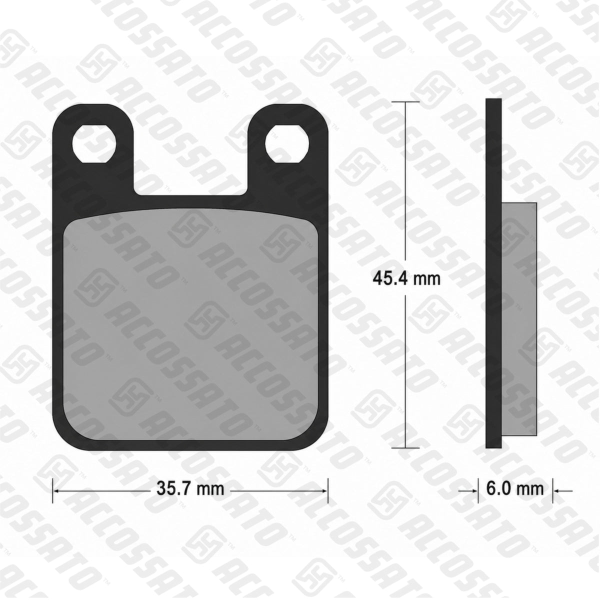 Pastiglie freno per Aprilia, Yamaha marca Accossato codice AGPA18
