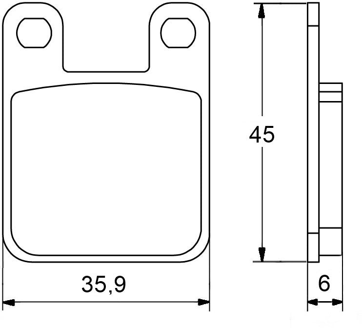 Pastiglie freno per Aprilia, Yamaha marca Accossato codice AGPA18