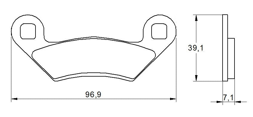 Pastiglie freno per Polaris marca Accossato codice AGPA190
