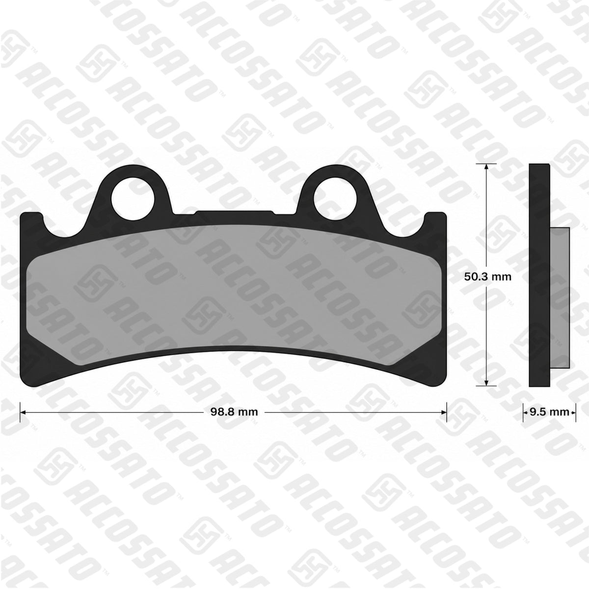 Pastiglie freno per Yamaha marca Accossato codice AGPA196