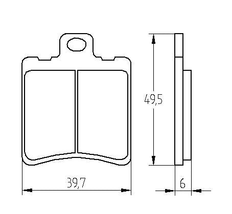 Pastiglie freno per Benelli marca Accossato codice AGPA198