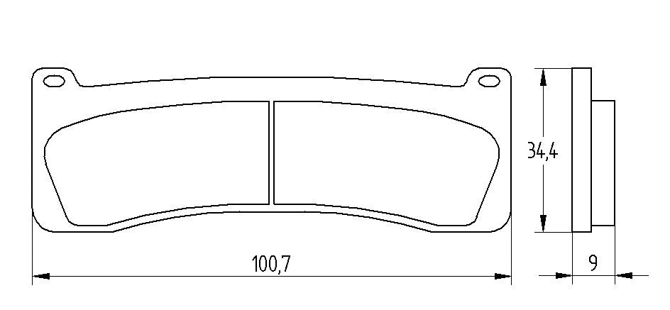 Pastiglie freno per A.P. Racing Calipers, PFM marca Accossato codice AGPA204