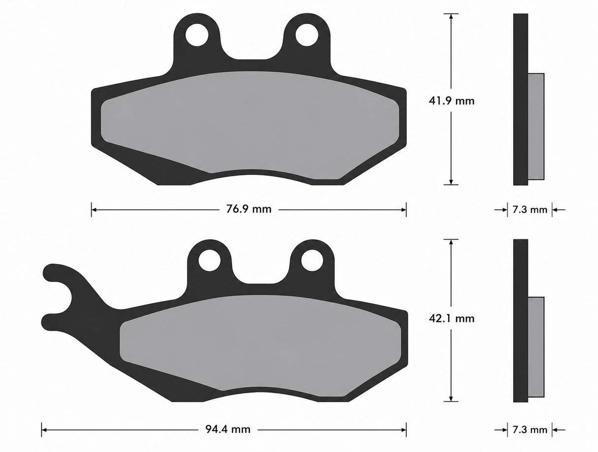 Pastiglie freno per Aprilia, Benelli, Piaggio marca Accossato codice AGPA20