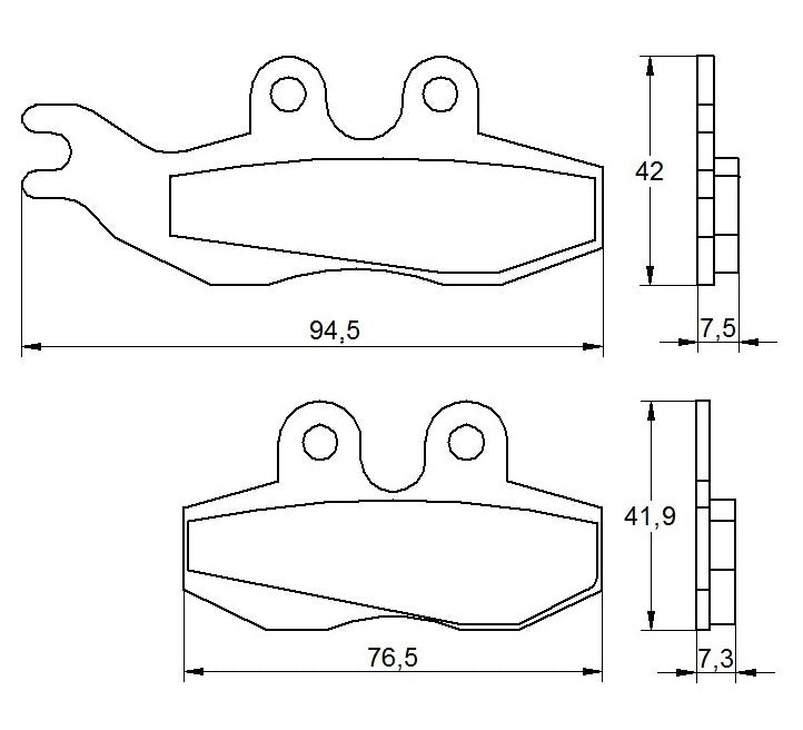 Pastiglie freno per Aprilia, Benelli, Piaggio marca Accossato codice AGPA20