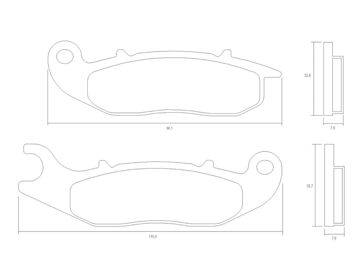 Pastiglie freno per Honda marca Accossato codice AGPA212