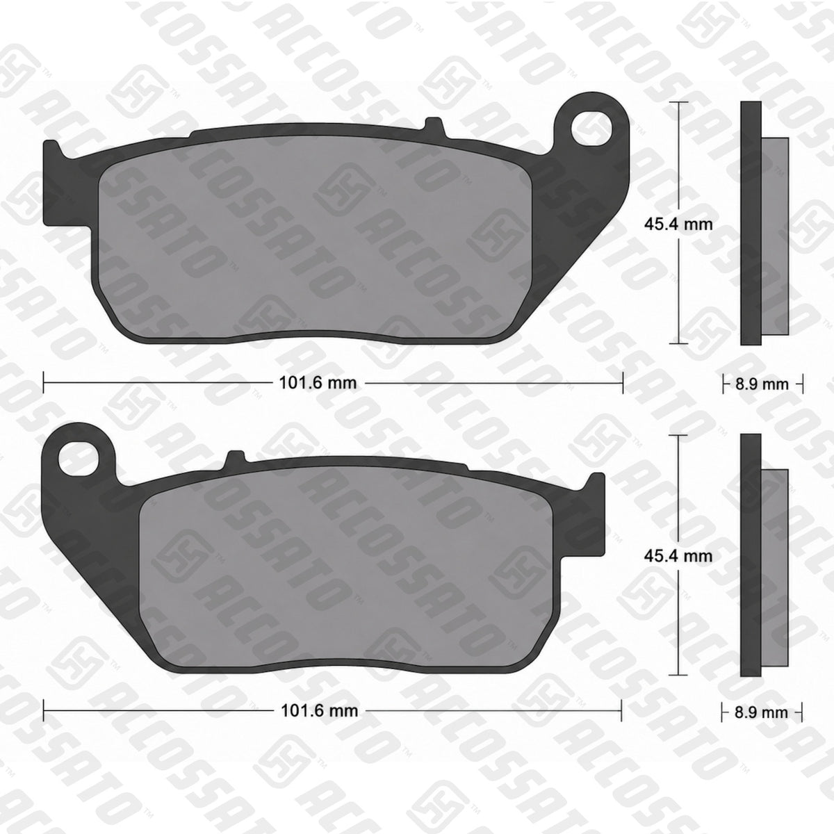 Pastiglie freno per Harley Davidson marca Accossato codice AGPA216