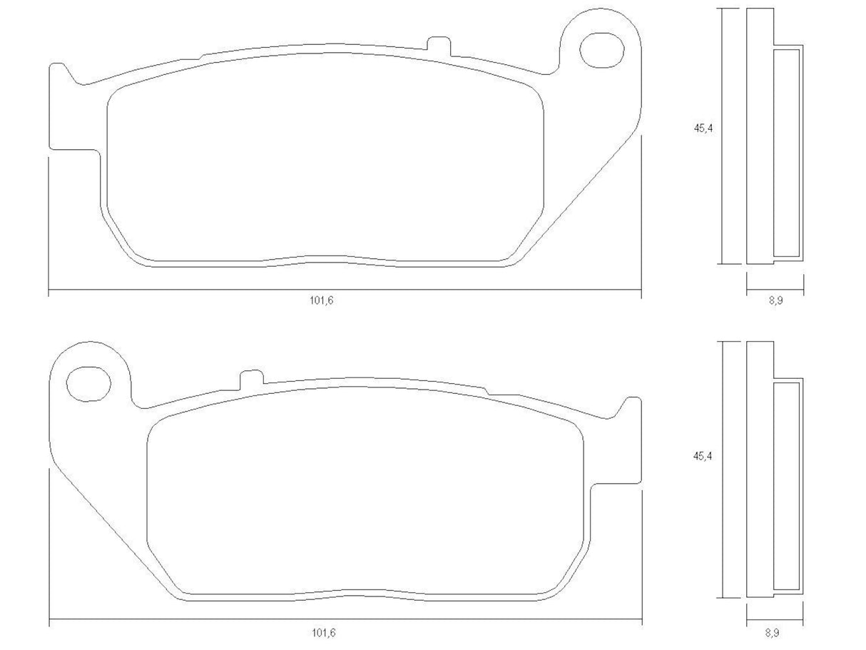 Pastiglie freno per Harley Davidson marca Accossato codice AGPA216