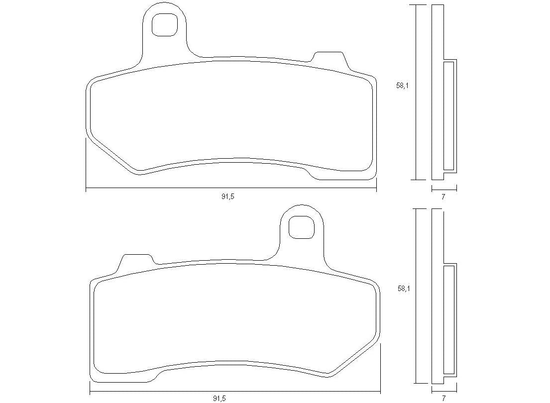 Pastiglie freno per Harley Davidson marca Accossato codice AGPA219
