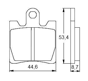 Pastiglie freno per Kawasaki, Suzuki, Yamaha marca Accossato codice AGPA21