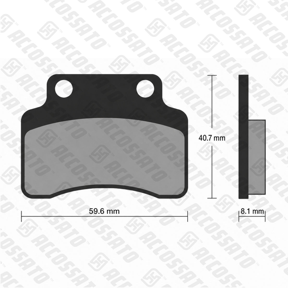 Pastiglie freno per Benelli marca Accossato codice AGPA222