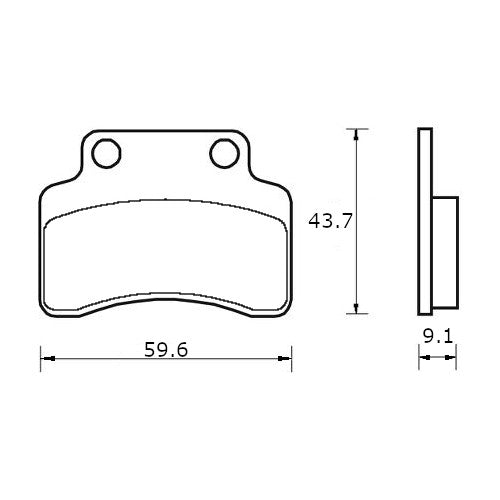 Pastiglie freno per Benelli marca Accossato codice AGPA222