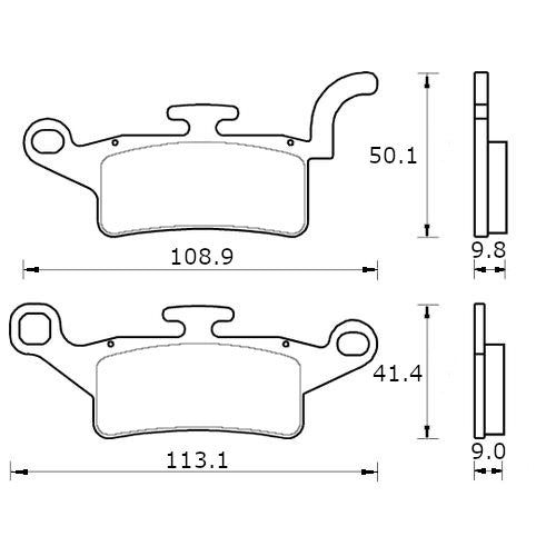 Pastiglie freno per Yamaha marca Accossato codice AGPA235