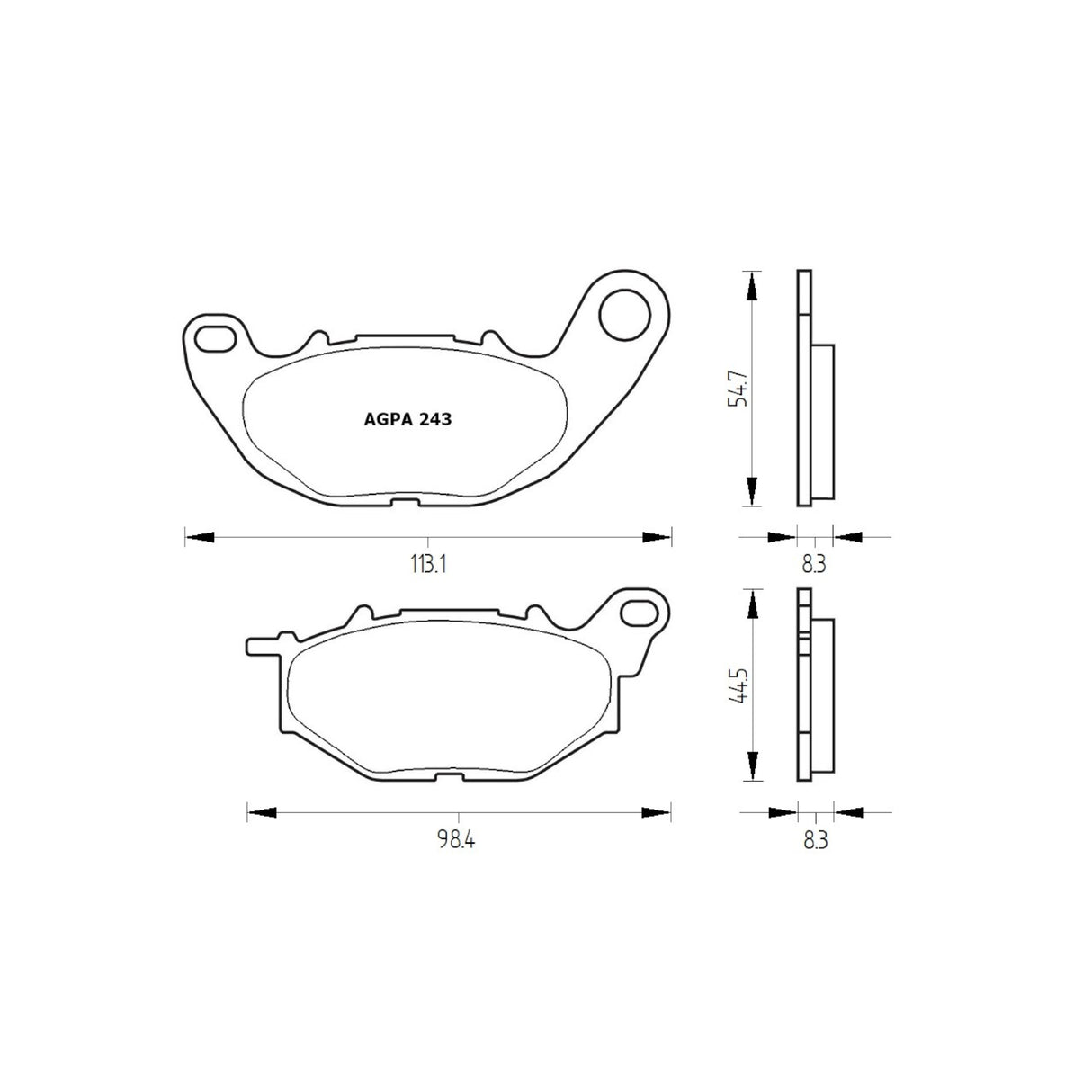 Pastiglie freno per Yamaha marca Accossato codice AGPA243