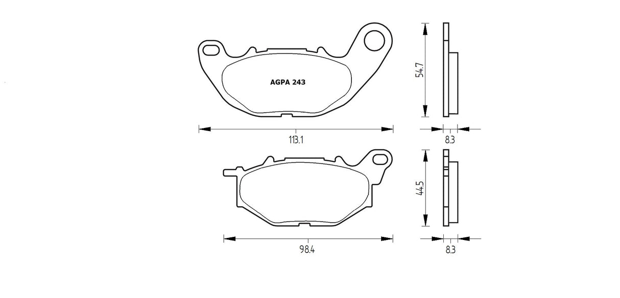 Pastiglie freno per Yamaha marca Accossato codice AGPA243