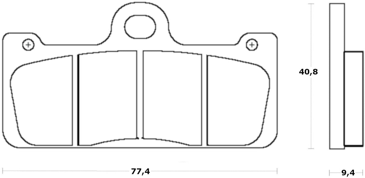 Pastiglie freno per Brembo Racing Calipers marca Accossato codice AGPA256