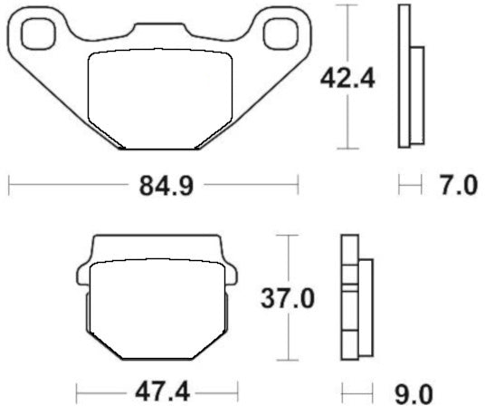 Pastiglie freno per Aprilia, Benelli, Suzuki marca Accossato codice AGPA258