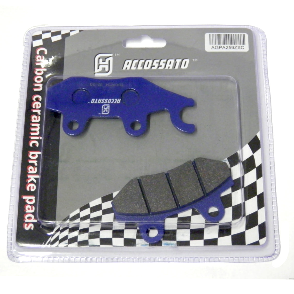 Pastiglie freno per Benelli, Piaggio, Suzuki, Yamaha marca Accossato codice AGPA259