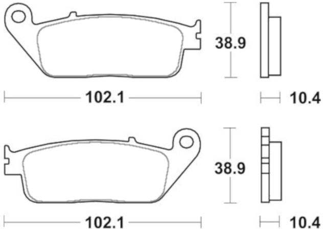 Pastiglie freno per Yamaha marca Accossato codice AGPA261
