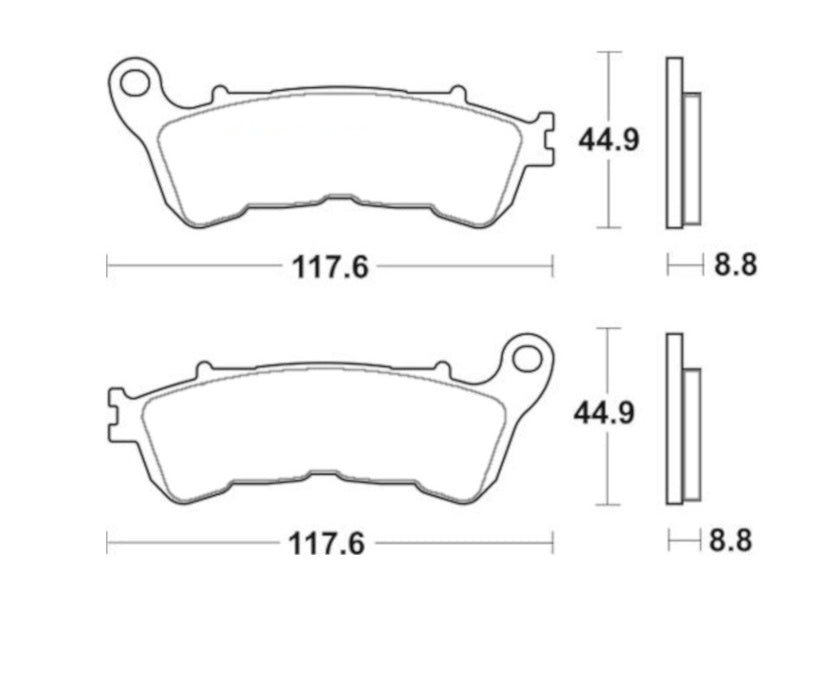Pastiglie freno per Honda, Suzuki marca Accossato codice AGPA264