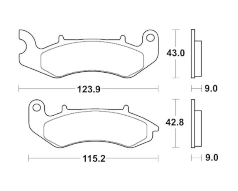 Pastiglie freno per Keeway marca Accossato codice AGPA276