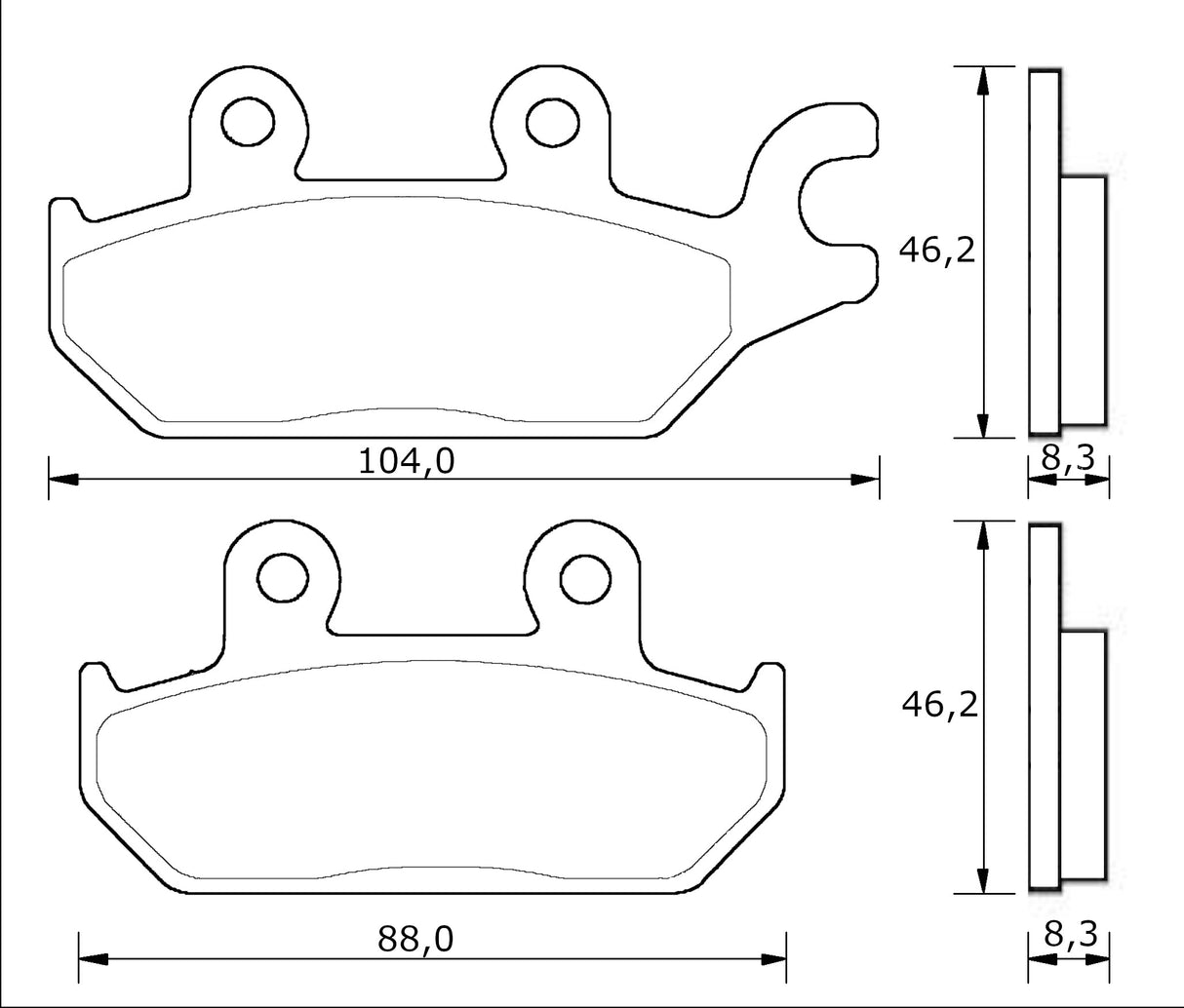 Pastiglie freno per Yamaha marca Accossato codice AGPA277