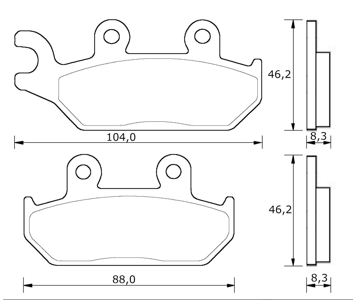 Pastiglie freno per Yamaha marca Accossato codice AGPA278