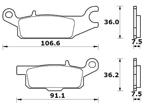 Pastiglie freno per Yamaha marca Accossato codice AGPA279
