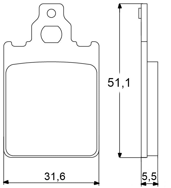 Pastiglie freno per Aprilia, Piaggio marca Accossato codice AGPA27