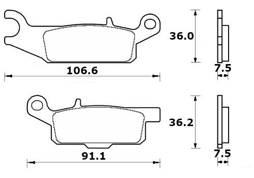 Pastiglie freno per Yamaha marca Accossato codice AGPA280