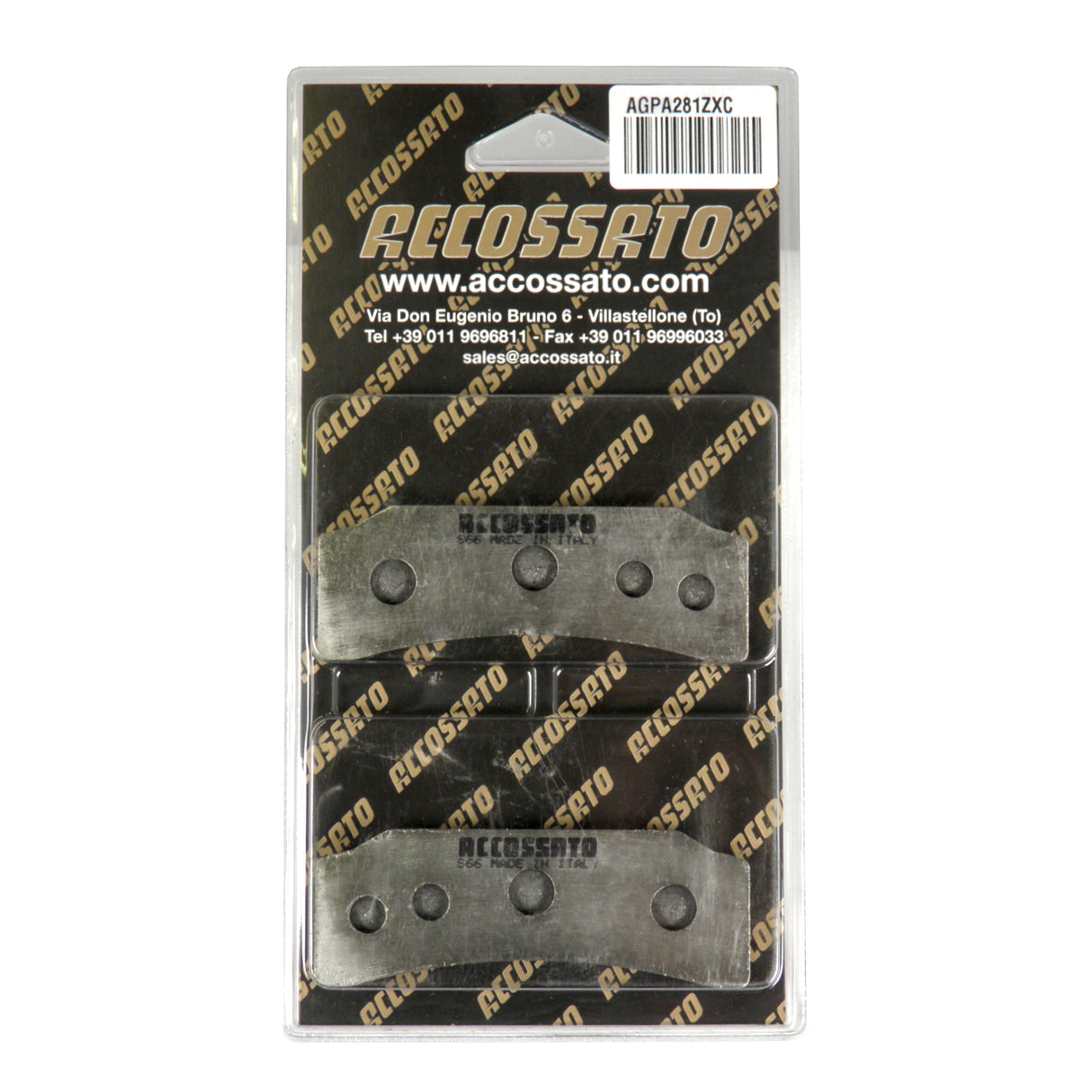 Pastiglie freno per Brembo Racing Calipers marca Accossato codice AGPA281